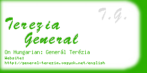 terezia general business card