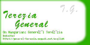 terezia general business card